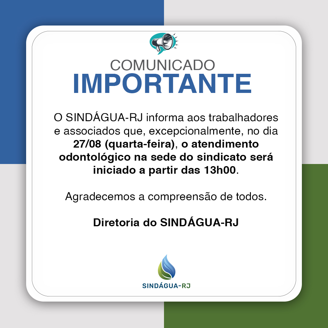 Comunicado – Atendimento odontológico