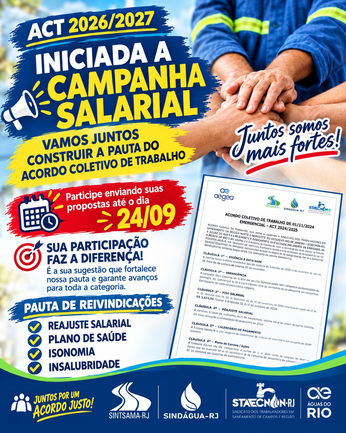 CAMPANHA SALARIAL 2026/2027 | ÁGUAS DO RIO
