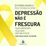 Setembro Amarelo – Mês de Prevenção ao Suicídio