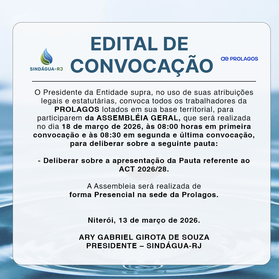 CONVOCAÇÃO – ASSEMBLEIA GERAL PROLAGOS